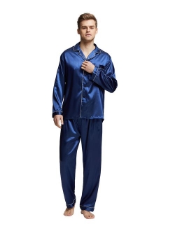 Tony & Candice Men's Classic Satin Pajama Set Sleepwear