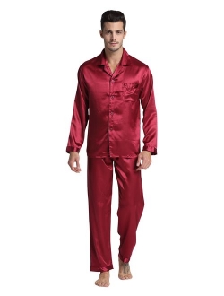 Tony & Candice Men's Classic Satin Pajama Set Sleepwear