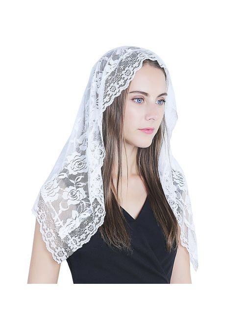 Lace Mantilla Catholic Veil Church Veil Veil Head Covering Latin Mass