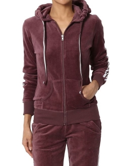 Velour Tracksuit Set OR Velvet Sporty Casual Zip Hoodie Jacket OR Sweat Pants