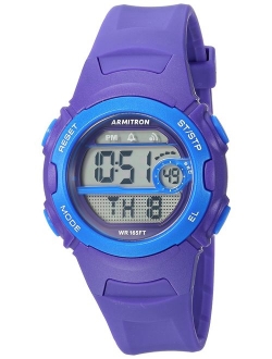 Sport Women's Digital Chronograph Black Resin Strap Watch