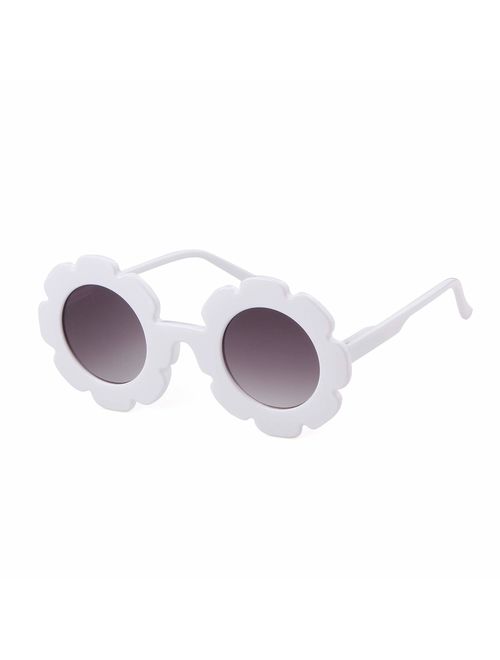 Sunglasses for Kids Round Flower Cute Glasses UV 400 Protection Children Girl Boy Gifts