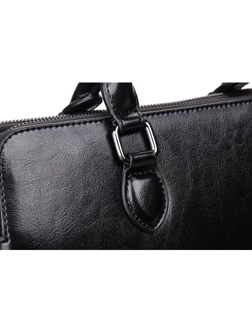 Heshe Leather Womens Handbags Totes Top Handle Shoulder Bag Satchel Ladies Purses