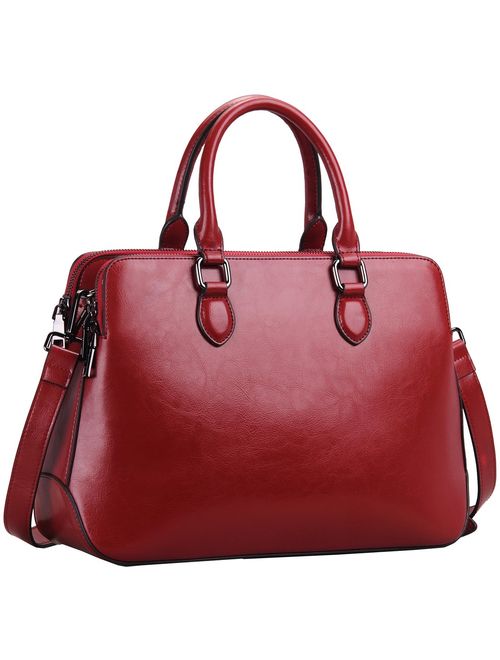 Heshe Leather Womens Handbags Totes Top Handle Shoulder Bag Satchel Ladies Purses