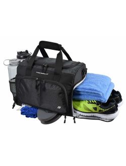 Ultimate Gym Bag 2.0: The Durable Crowdsource Designed Duffel Bag with 10 Optimal Compartments Including Water Resistant Pouch