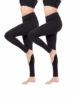 Baihetu High Waist Leggings with Inner Pocket Super Soft Yoga Pants for Women