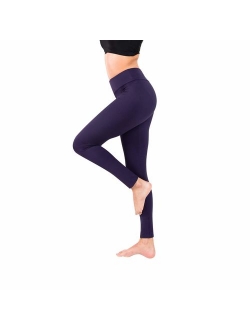 Baihetu High Waist Leggings with Inner Pocket Super Soft Yoga Pants for Women