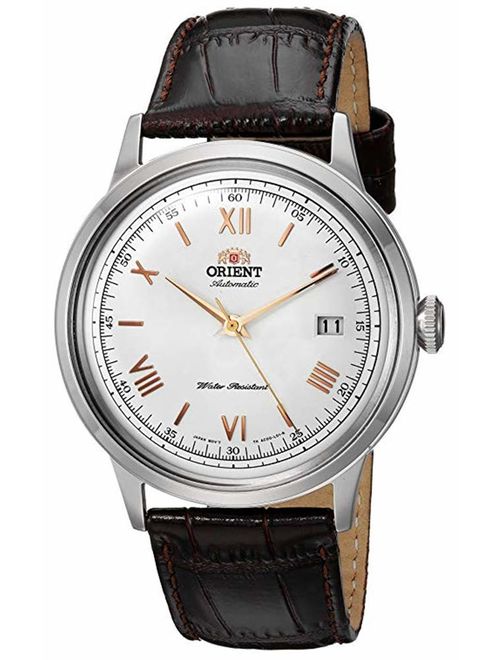 Orient Men's '2nd Gen. Bambino Ver. 2' Japanese Automatic Stainless Steel and Leather Dress Watch