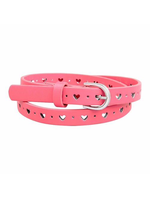 Kids Girl's PU Faux Leather Waistband 4 Colors Pin Buckle Belt