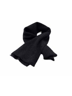 State Cashmere Men's Classic Ribbed Solid Scarf 100% Pure Cashmere Ultra Soft Winter Must Have 70" x 7"