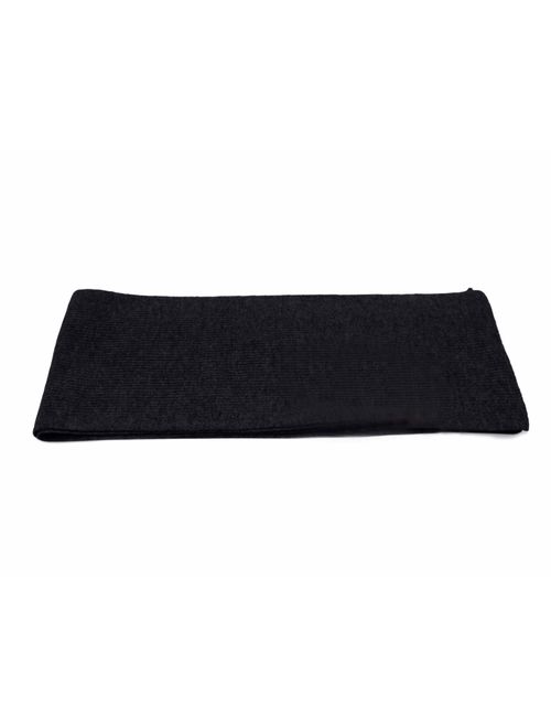 State Cashmere Men's Classic Ribbed Solid Scarf 100% Pure Cashmere Ultra Soft Winter Must Have 70" x 7"