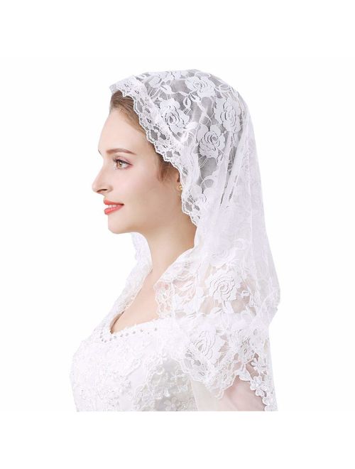 Veil Lace Mantilla Catholic Church Veil Head Covering Latin Mass