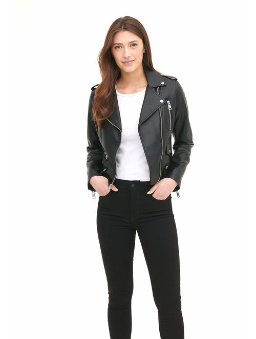 Levi's Women's Faux Leather Contemporary Asymmetrical Motorcycle Jacket