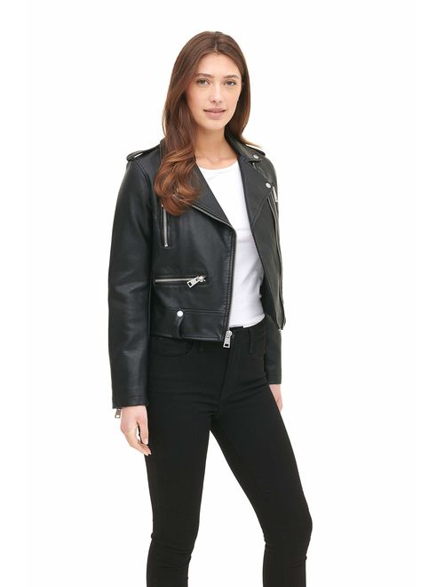 Levi's Women's Faux Leather Contemporary Asymmetrical Motorcycle Jacket