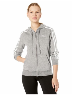 Women's Essentials 3-stripes Fleece Full-zip Hoodie Sweatshirt