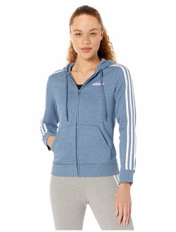 Women's Essentials 3-stripes Fleece Full-zip Hoodie Sweatshirt