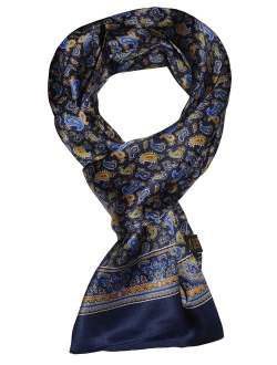 Ellettee, 63" x 11" Man's 100 Pure silk scarf wrap Accessory gift