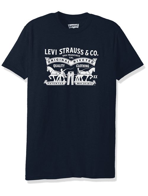 Levi's Men's Cotton Short Sleeve Graphic Logo Crew Neck T-Shirt