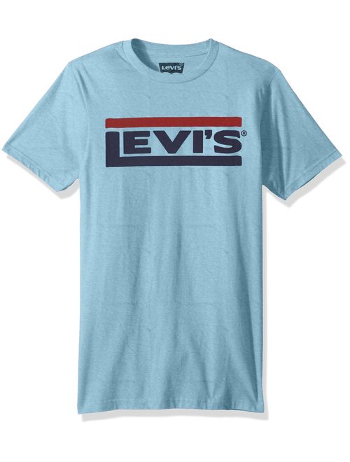 Levi's Men's Cotton Short Sleeve Graphic Logo Crew Neck T-Shirt