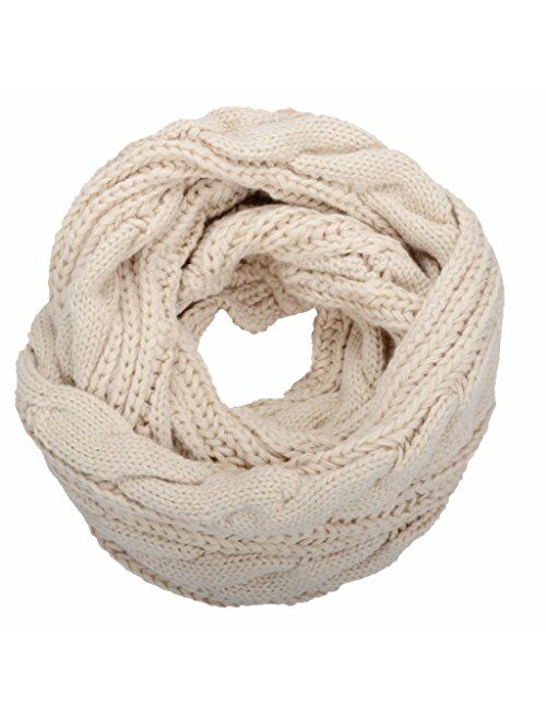 NEOSAN Womens Thick Ribbed Knit Winter Infinity Circle Loop Scarf