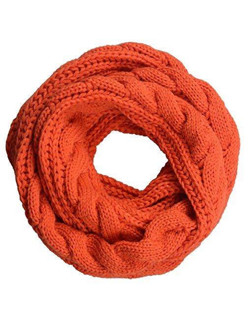 NEOSAN Womens Thick Ribbed Knit Winter Infinity Circle Loop Scarf