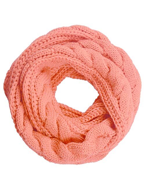 NEOSAN Womens Thick Ribbed Knit Winter Infinity Circle Loop Scarf