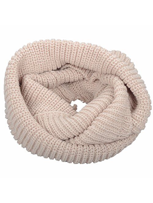 NEOSAN Womens Thick Ribbed Knit Winter Infinity Circle Loop Scarf