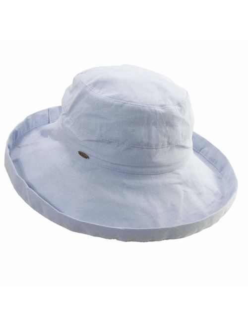 Scala Women's Cotton Hat with Inner Drawstring and Upf 50+ Rating