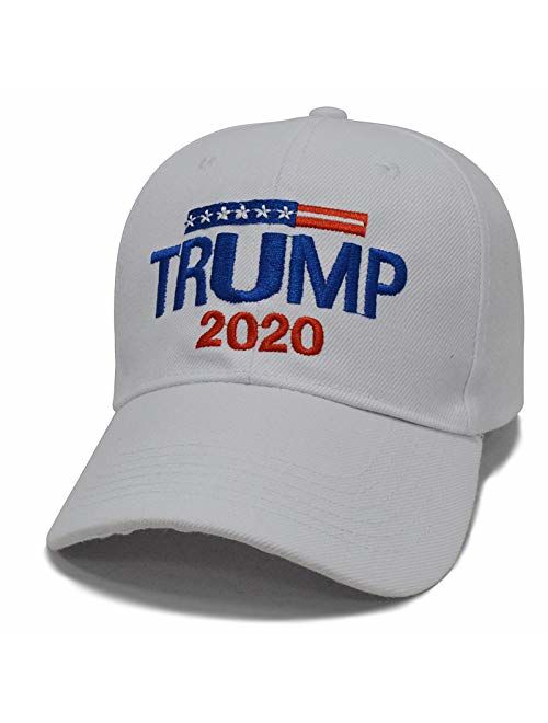 Besti Donald Trump 2020 Keep America Great Cap Adjustable Baseball Hat with USA Flag - Breathable Eyelets