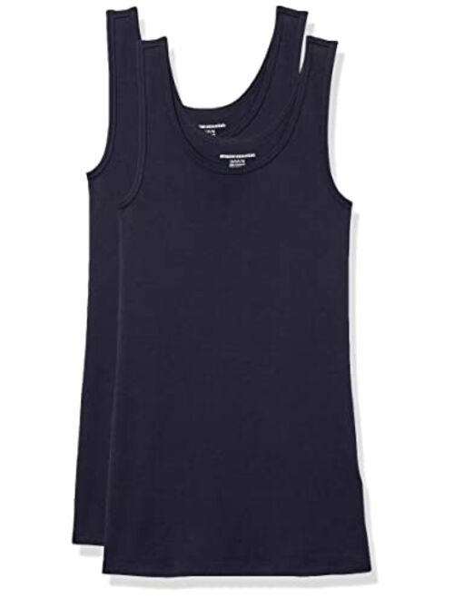 Amazon Essentials Women's Slim-Fit Tank, Pack of 2