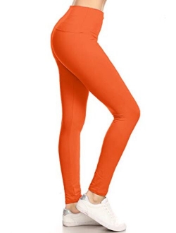 High Waisted Solid Yoga Leggings