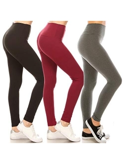 High Waisted Solid Yoga Leggings