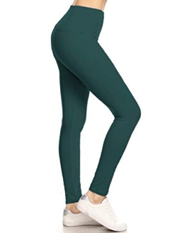 High Waisted Solid Yoga Leggings