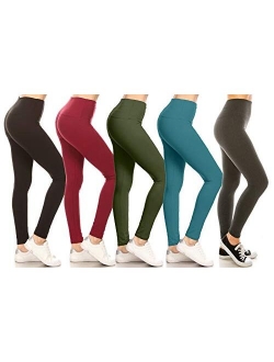 High Waisted Solid Yoga Leggings