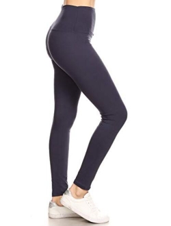 High Waisted Solid Yoga Leggings