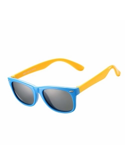 AZORB Kids Polarized Sunglasses TPEE Rubber Flexible Frame for Boys Girls 