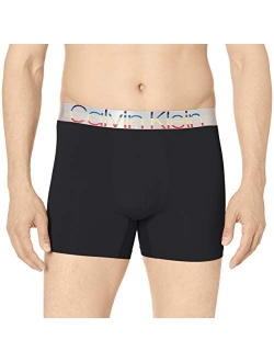 Nylon Solid Elastic Waist Steel Micro Boxer Briefs