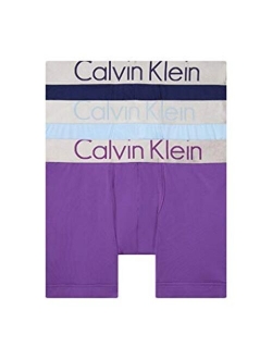 Nylon Solid Elastic Waist Steel Micro Boxer Briefs