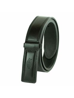 Men's Leather Work Belt - Tactical Industrial Strength Heavy Duty Strap With No Scratch Buckle