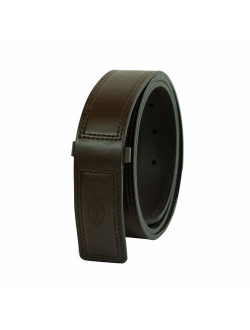 Men's Leather Work Belt - Tactical Industrial Strength Heavy Duty Strap With No Scratch Buckle