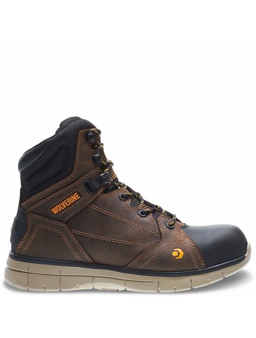 WOLVERINE Men's Rigger WPF Composite-Toe Mid Wedge Construction Boot