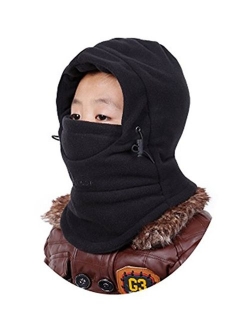 ZZLAY Children's Balaclavas Hat Thick Thermal Windproof Ski Cycling Face Mask Caps Hood Cover Adjustable Cap