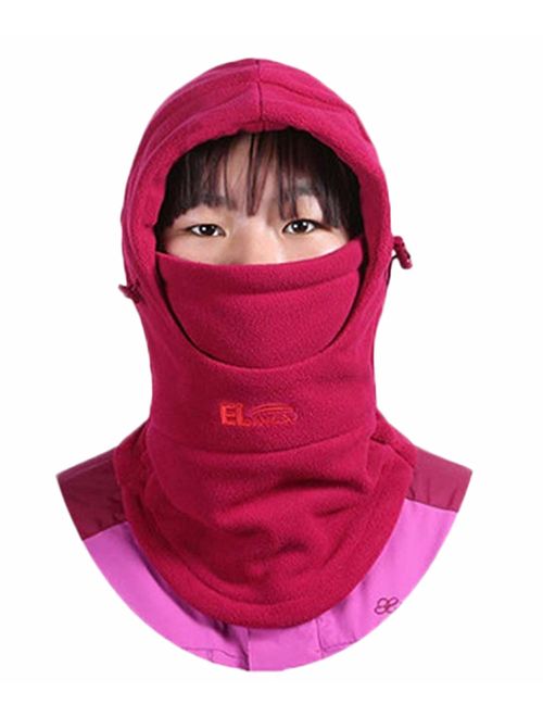 ZZLAY Children's Balaclavas Hat Thick Thermal Windproof Ski Cycling Face Mask Caps Hood Cover Adjustable Cap