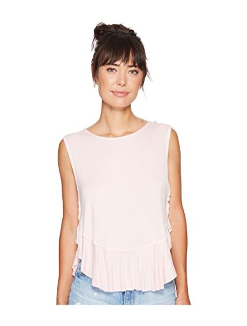 Free People We The Free Womens Uptown Peplum V-Hem Casual Top