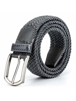 Braided Canvas Woven Elastic Stretch Belts for Men/Women/Junior with Multicolored