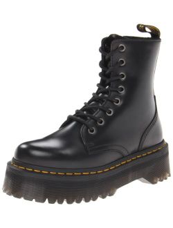 - Jadon 8-Eye Leather Platform Boot for Men and Women