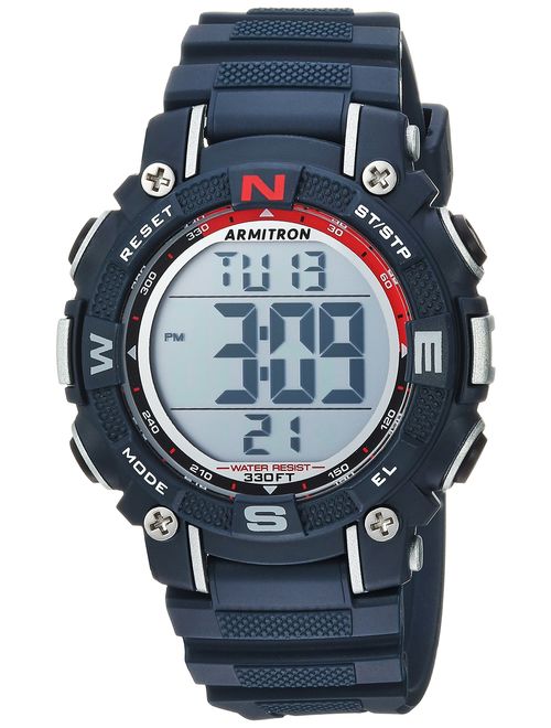 Armitron Sport Women's 45/7099 Digital Chronograph Resin Strap Watch