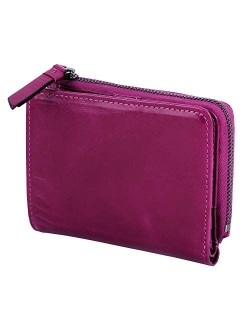 Itslife Small Wallet for Women Rfid Blocking Compact Bifold Leather Wallet Ladies Mini Purse with id Window