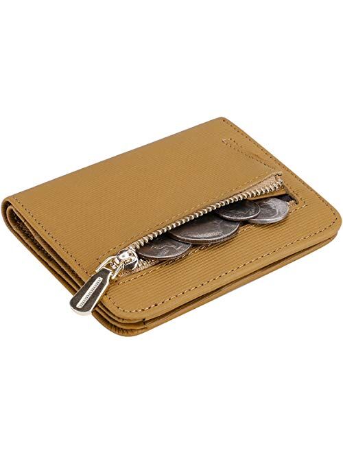 Itslife Small Wallet for Women Rfid Blocking Compact Bifold Leather Wallet Ladies Mini Purse with id Window