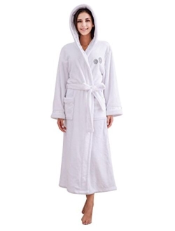 Richie House Women's Plush Soft Warm Fleece Bathrobe Robe RH1591